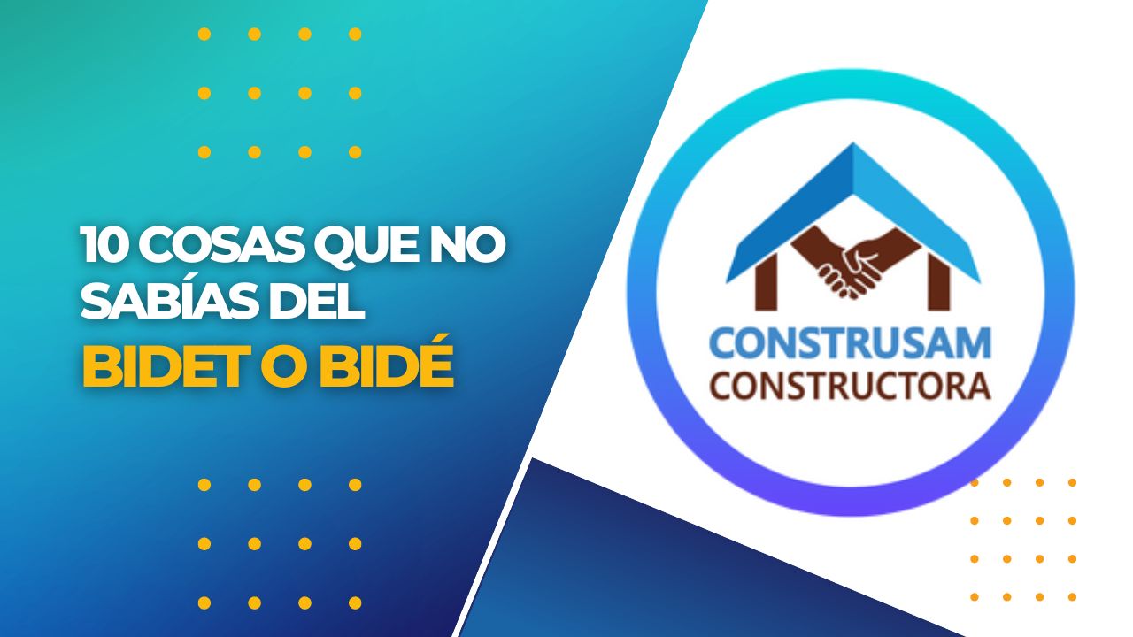 10 Cosas que No Sabías del BIDET o Bidé - CONSTRUSAM